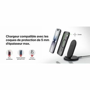Belkin BoostCharge Induktionsladegerät - Schwarz - für Qi-fähiges Gerät, Smartphone, iPhone - Eingangsstecker: USB - Tempe