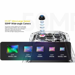 Ulefone Armor 27T Pro 256 GB Rugged Smartphone - 17.2 cm (6.8") LCD Full HD Plus 1080 x 2460 - Octa-core (Cortex A76Dual-c