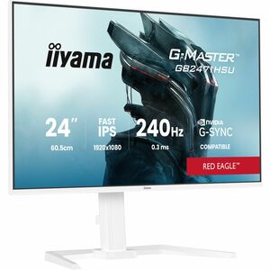 Moniteur de jeu LCD iiyama G-MASTER Red Eagle GB2471HSU-W1 24" Classe Full HD - 16:9 - Blanc mat - 60,5 cm (23,8") Viewabl
