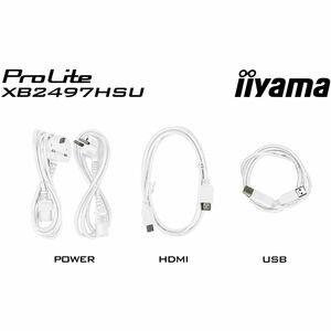 Moniteur LED iiyama ProLite XB2497HSU-W1 24" Classe Full HD - 16:9 - Blanc mat - 60,5 cm (23,8") Viewable - Technologie IP