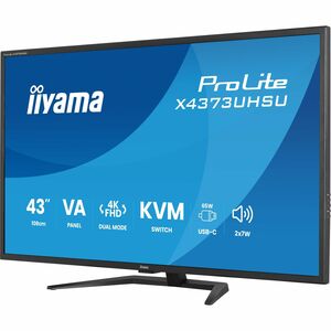 iiyama ProLite X4373UHSU-B2 43 Zoll Klasse 4K UHD LED-Monitor - 16:9 Format - Mattschwarz - 108 cm (42,5 Zoll) Viewable - 