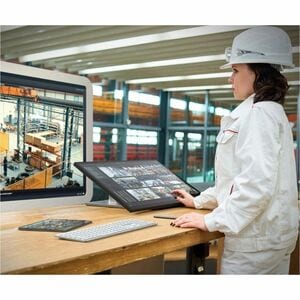 Alogic Clarity Fold 27C4KPDTF 27 Zoll Klasse LED-Touchscreen-Monitor - 16:9 Format - 13 ms Reaktionszeit - Webcam - 68,6 c