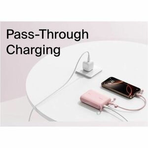 10K PD20W POWER BANK WITH DISPLAY PINK