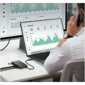 Belkin Connect USB Type C Docking Station for Notebook, Tablet PC, Smartphone, Workstation - Charging Capability - Memory 