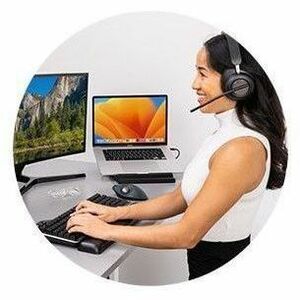 Kensington Pro Fit Ergo TB550 Trackball - Bluetooth/Radio Frequency - USB - Optical - 7 Programmable Button(s) - 1 Pack - 