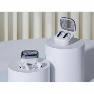 Samsung Galaxy Buds4 SM-R540 True Wireless Earbud Stereo Earset - White - Bixby, Gemini - Binaural - In-ear - Bluetooth