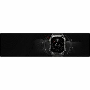 Kospet TANK M4C Smart Watch - Square Case Shape - Silver Body Color - Stainless Steel, Zinc Alloy Case Material - Silicone