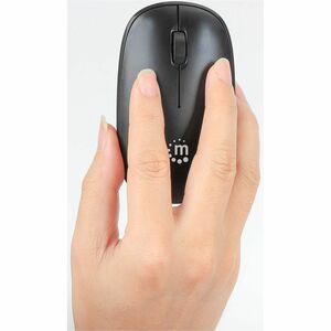MW3050 Wireless Optical Mouse, Black, 1200dpi, 2.4Ghz (up to 10m), USB, Ambidextrous, Three Button with Scroll Wheel, USB-