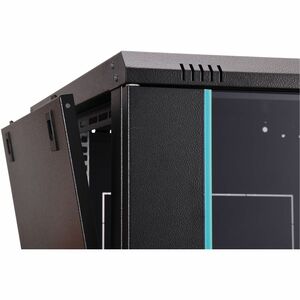 Digitus Dynamic-N 7U Wandmontierbar Geschlossener Schrank Rackschrank für Networking, Server - Schwarz - Stahl, Glas, Blec