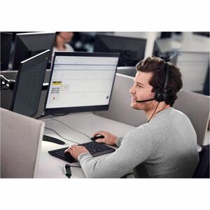 Jabra Engage 50 II Wired Over-the-head, On-ear Stereo Headset - Black - Microsoft Teams Certification - Binaural - Supra-a