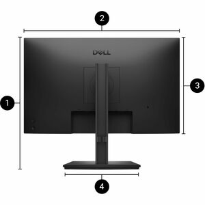 Dell Pro E2426HB 24 Zoll Klasse Webcam Full HD LCD-Monitor - 16:9 Format - Schwarz - 60,5 cm (23,8 Zoll) Viewable - IPS-Te