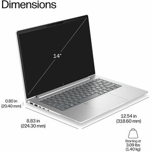 HP EliteBook 6 G2a 35.6 cm (14") Notebook - WUXGA - AMD Ryzen AI 5 Ryzen AI 400 Series 430 - 16 GB - 512 GB SSD - Smart Ca