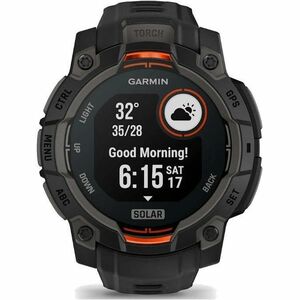 Garmin Instinct 3 Smart Watch - Black, Twilight Body Color - Black, Twilight Band Color - Aluminium Body Material - Fiber 