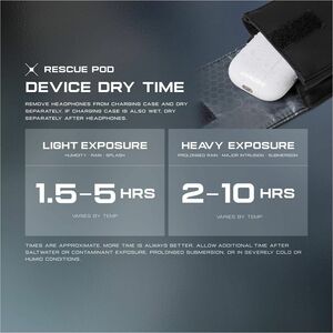 Urban Armor Gear Rugged Carrying Case (Pouch) Apple AirPods Pro 3 - Black - Moisture Resistant, Rust Resistant, Corrosion 