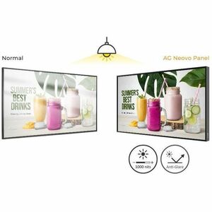 AG Neovo PD-5502 1386.84 mm LCD Digital Signage Display - 24 Hours/7 Days Operation - In-plane Switching (IPS) Technology 