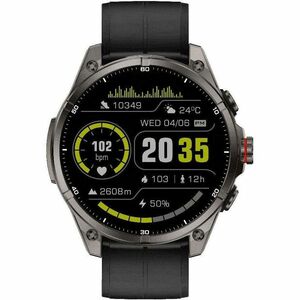 Carneo GTR eXpedition Smart Watch - 11 mm Case Thickness - Titanium Grey Body Color - Glass, Metal Body Material - Silicon