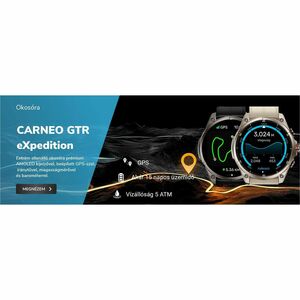 Carneo GTR eXpedition Smart Watch - 11 mm Case Thickness - 44 mm Case Width - Silver, Gray Sand, Titanium Silver Body Colo