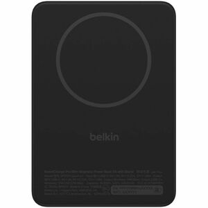 Belkin BoostCharge Stromspeicher - Schwarz - für Qi2-fähiges Gerät, iPhone, MagSafe-fähiges Gerät, AirPod, Android-Gerät, 