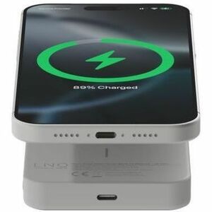 Xtorm LINQ Qi2 Wireless Power Bank - Grey - For iPhone, Mobile Device - 1 x Type-C 30W - Semi-solid-state - 10000 mAh - 25