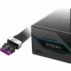 The ROG Equalizer is an etched 12V-2x6 PCIe cable that delivers balanced PSU-to-ROG Equalizer power to minimize current va