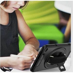 4smarts Robust Tasche Samsung Galaxy Tab A9 Tablet - Schwarz - Polycarbonat, Thermoplastisches Polyurethan (TPU), Gummi Kö