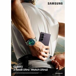 Samsung Galaxy Watch Ultra2 SM-L715F Smart Watch - 47.40 mm Case Height - 47.10 mm Case Width - Titanium Silver Body Color