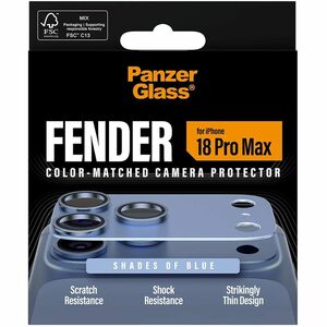 PanzerGlass Fender Camera Lens Protector - Shades of Blue - Glass, Aluminium