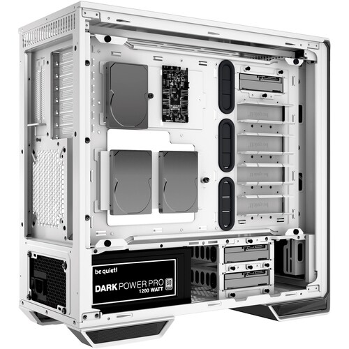 Listan Dark Base 700 Computer Case - EATX, ATX Motherboard Supported - Mid-tower - Aluminium - White - 12 x Bay(s) - 9 x F