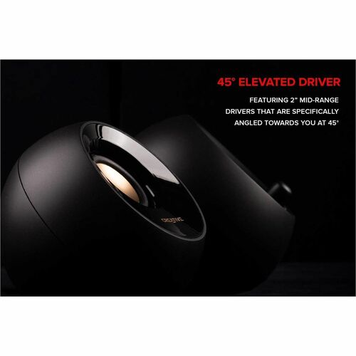 Creative Pebble Plus 2.1 Speaker System - 8 W RMS - Black - 50 Hz to 20 kHz