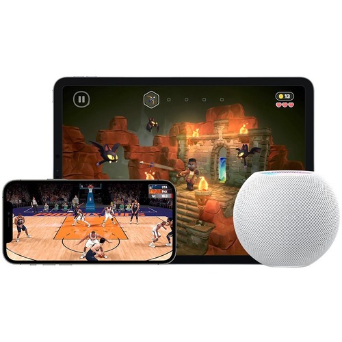 Apple HomePod mini Bluetooth Smart Speaker - Siri Supported - White - 360° Circle Sound - Wireless LAN
