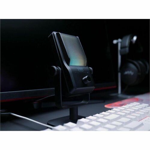 Microfono per Recording, Live Streaming, Video, Gaming, Monitoring XTRFY Ngale CX-NGALE-R-RGB-BLACK - Cavo - Cancellazione