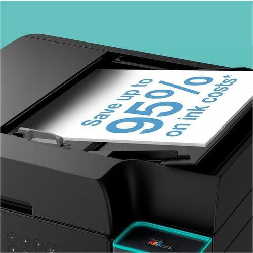 Epson ET-3950 Wired & Wireless EcoTank Inkjet Multifunction Printer - Colour - 18 ppm Mono/9 ppm Color Print - 2400 dpi Pr