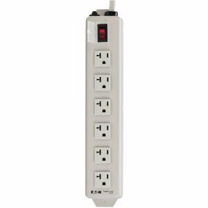 Eaton Tripp Lite Series Power It! 6-Outlet Power Strip, 15 ft. (4.57 m) Cord, 5-20P Plug, Metal Housing - NEMA 5-20P - 6 N