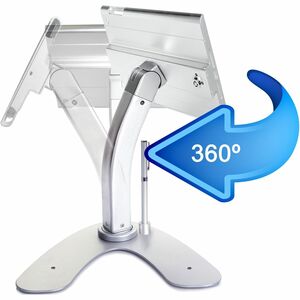 CTA Digital Anti-Theft Security Kiosk Stand for iPad mini 1-4 - Up to 13" Screen Support - 10.5" Height x 8.5" Width x 10.
