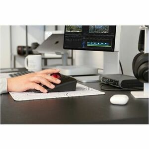 Kensington Expert Mouse Trackball - Bluetooth/Radio-Frequenz - USB - Optisch - Schwarz - Kabellos - Trackball