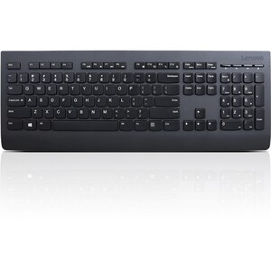 Lenovo Professional Keyboard & Mouse - Spanish - USB Wireless RF - Keyboard/Keypad Color: Black - USB Wireless RF - Laser 