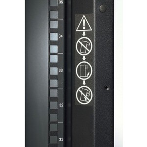 APC by Schneider Electric NetShelter SX 42U Floor Standing Rack Cabinet for Server - 482.60 mm Rack Width - Black - 1022.7