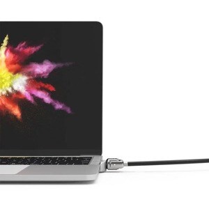 Compulocks Ledge Lock Adapter for MacBook Pro TB and Keyed Cable Lock Silver - Keyed Lock - For Notebook