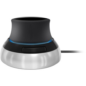 Dispositif d'Entrée 3D 3Dconnexion SpaceMouse - USB - 2 Programmable Button(s) - Noir, Argenté - Câble - Symétrique