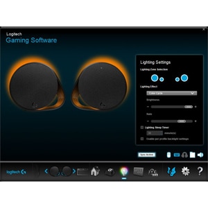 Logitech LIGHTSYNC G560 2.1 Bluetooth Speaker System - 120 W RMS - Black - 40 Hz to 18 kHz - DTS:X - USB