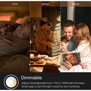 TP-Link Kasa Smart KL110 - Kasa Smart Light Bulb - LED Wi-Fi smart bulb works with Alexa and Google Home, A19 Dimmable, 2.