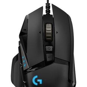 Logitech HERO G502 Gaming Mouse - USB - Optical - 11 Button(s) - Black - Cable - 16000 dpi - Scroll Wheel - Right-handed