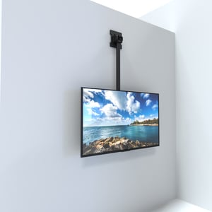Kanto CM600 Ceiling Mount for Flat Panel Display - Black - Height Adjustable - 1 Display(s) Supported - 70" Screen Support