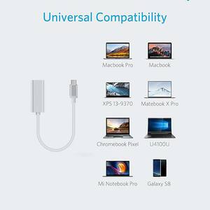 4XEM USB-C to Ethernet Adapter - USB-C to Ethernet adapter for Device, mobile, PC, MAC - 1 x USB-C Male - 1 x Female Ether