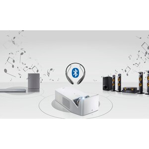 LG CineBeam HF65LA Ultra Short Throw DLP Projector - 16:9 - 1920 x 1080 - Front - 1080p - 30000 Hour Normal Mode - Full HD