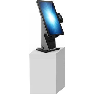 Elo Wallaby Self-Service Countertop Stand - Up to 22" Screen Support - Black, Silver