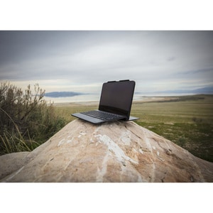 ZAGG Rugged Book Go Tastatur/Cover (Buchfalz) für 27,9 cm (11 Zoll) Apple iPad Pro Tablet - Schwarz - Sturzsicher