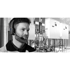 BlueParrott Kabellos Kopfbügel Mono Headset - Monaural - Ohraufliegend - 150 Hz bis 6,80 kHz Frequenzgang - 10000 cm Reich
