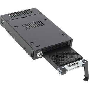 Icy Dock MB833M2K-B Drive Enclosure for 3.5" M.2, PCI Express NVMe - Mini-SAS HD Host Interface Internal - Black - Hot Swa