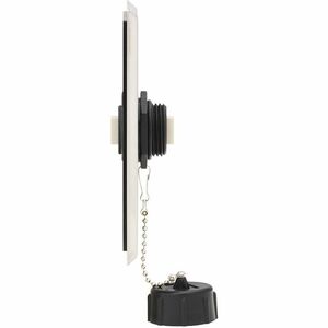 Eaton Tripp Lite Series Rigid Industrial IP68 Duplex Multimode Fiber Coupler (LC/LC) with Dust Cap, 10G Ethernet, TAA - 2 